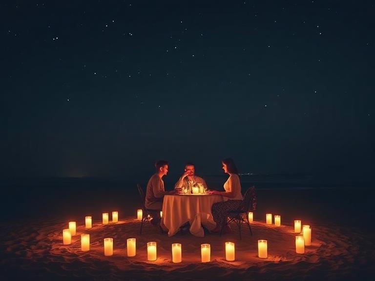 Cena privada bajo las estrellas